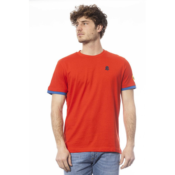 Red Cotton Men T-Shirt IN-24048 Red Cotton Men T-Shirt IN-24048