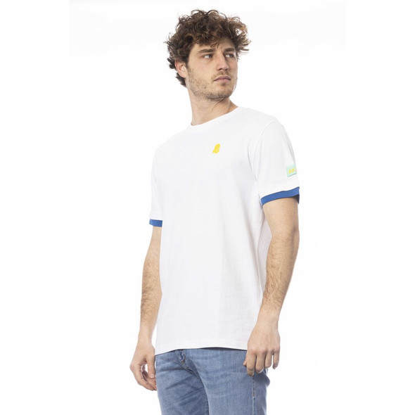 Invicta White Cotton Men T-Shirt IN-24046 Invicta White Cotton Men T-Shirt IN-24046