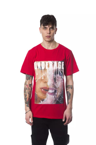 Red Cotton Men T-Shirt Red Cotton Men T-Shirt