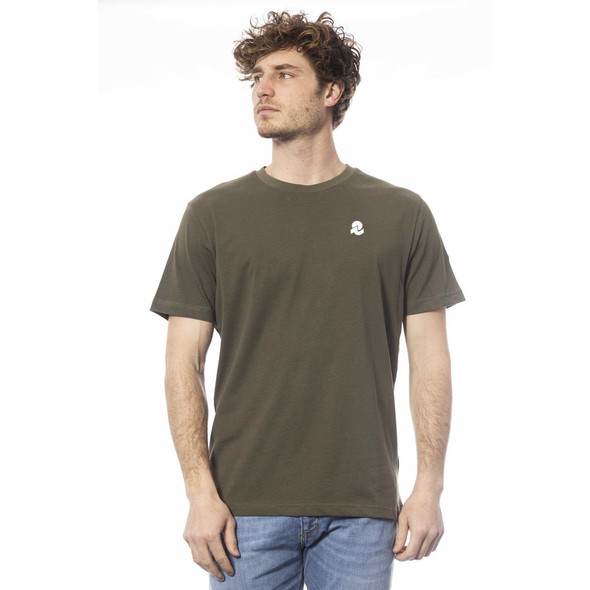 Invicta Green Cotton Men T-Shirt IN-24044 Invicta Green Cotton Men T-Shirt IN-24044
