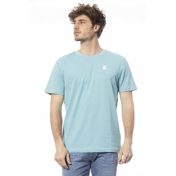 Invicta Light Blue Cotton Men T-Shirt Invicta Light Blue Cotton Men T-Shirt