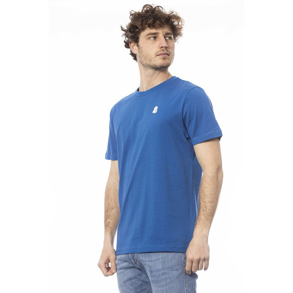 Blue Cotton Men T-Shirt IN-24041 Blue Cotton Men T-Shirt IN-24041