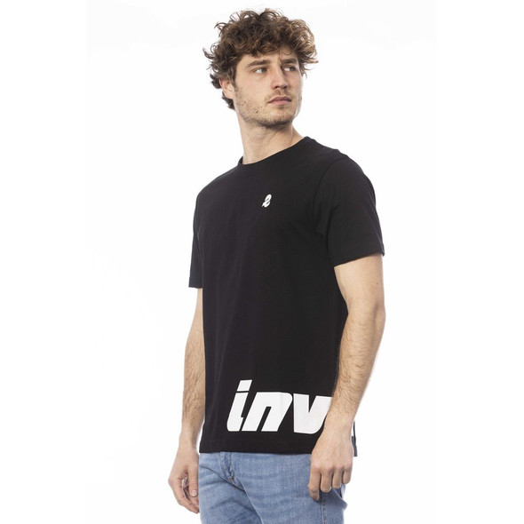 Black Cotton Men's T-Shirt IN-24034 Black Cotton Men's T-Shirt IN-24034