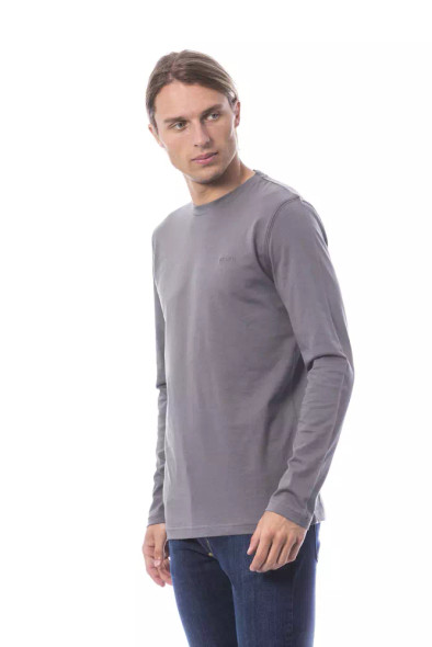 Verri "Gray Cotton Men T-Shirt" Verri "Gray Cotton Men T-Shirt"