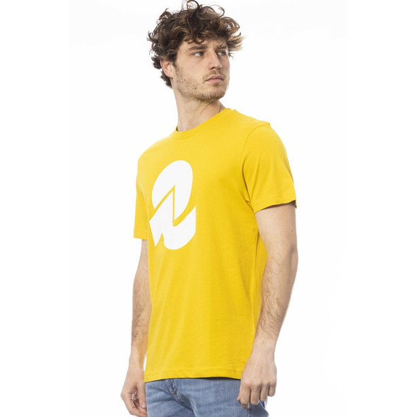 Invicta Yellow Cotton Men T-Shirt IN-24032 Invicta Yellow Cotton Men T-Shirt IN-24032