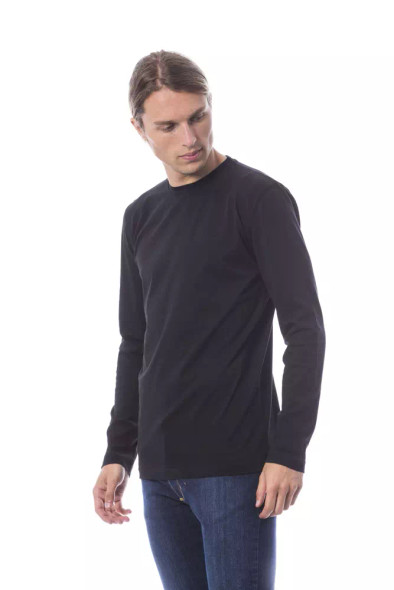 Verri Black Cotton Men T-Shirt Verri Black Cotton Men T-Shirt