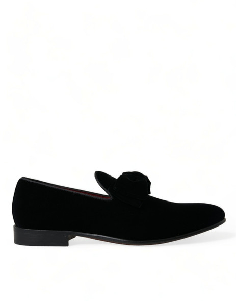 Black Velvet Loafers Formal Dress Shoes Black Velvet Loafers Formal Dress Shoes