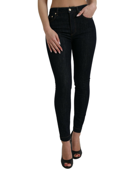 Dolce & Gabbana Blue Cotton Stretch Denim Skinny Jeans Dolce & Gabbana Blue Cotton Stretch Denim Skinny Jeans
