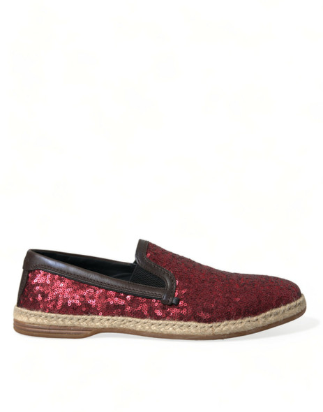 Red Sequined Loafers Slippers Men Shoes Red Sequined Loafers Slippers Men Shoes