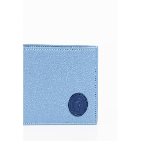Light Blue Leather Men Wallet Light Blue Leather Men Wallet