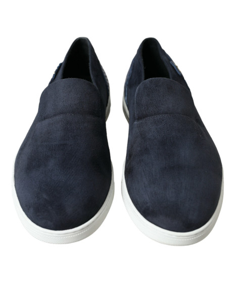 Blue Suede Caiman Loafers Saint Tropez Shoes Blue Suede Caiman Loafers Saint Tropez Shoes