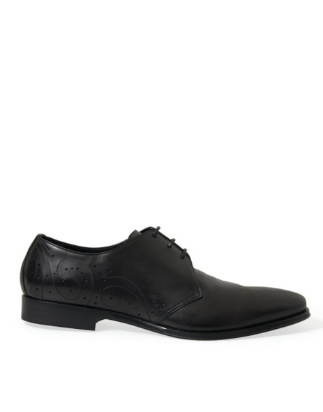 Dolce & Gabbana Black Leather Lace Up Formal Derby Dress Shoes Dolce & Gabbana Black Leather Lace Up Formal Derby Dress Shoes