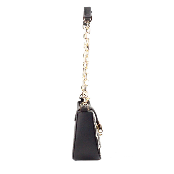 Michael Kors Carmen Small Black Haircalf Pouchette Shoulder Crossbody Bag Michael Kors Carmen Small Black Haircalf Pouchette Shoulder Crossbody Bag