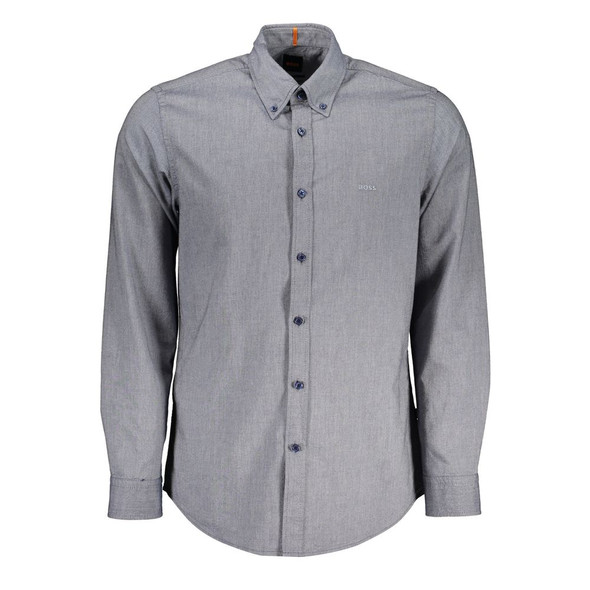 Blue Cotton Men Shirt BO-27963 Blue Cotton Men Shirt BO-27963