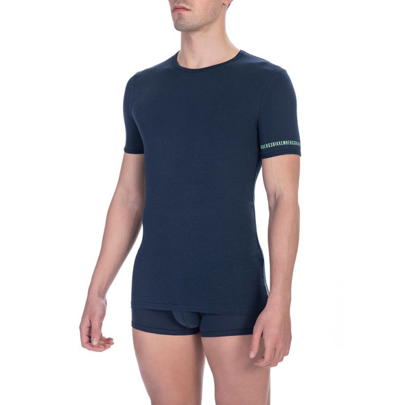 Black Cotton Men's T-Shirt BI-24187 Black Cotton Men's T-Shirt BI-24187