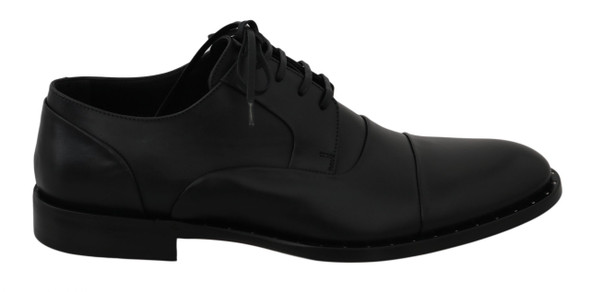 Dolce & Gabbana Black Leather Derby Formal Shoes Dolce & Gabbana Black Leather Derby Formal Shoes