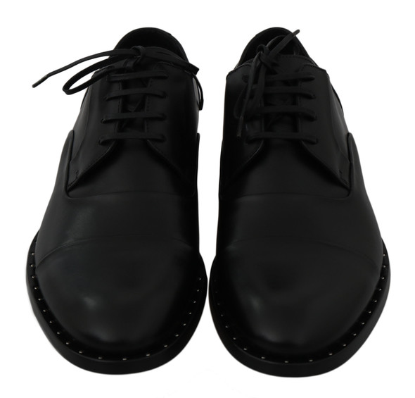 Dolce & Gabbana Black Leather Derby Formal Shoes Dolce & Gabbana Black Leather Derby Formal Shoes