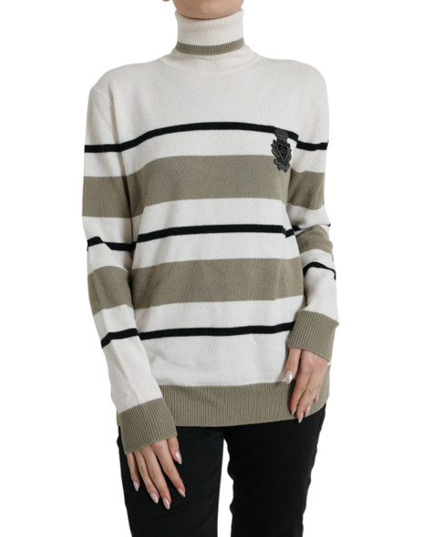 Multicolor Stripe Wool Logo Pullover Sweater Multicolor Stripe Wool Logo Pullover Sweater
