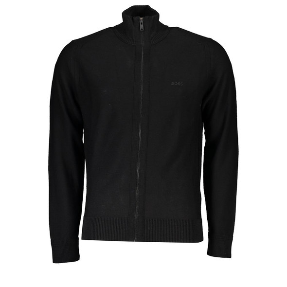 Hugo Boss Black Wool Men Sweater Hugo Boss Black Wool Men Sweater