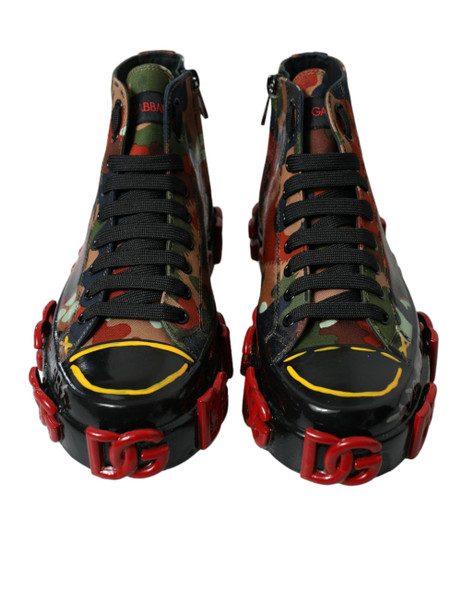 Multicolor Camouflage High Top Sneakers Shoes Multicolor Camouflage High Top Sneakers Shoes