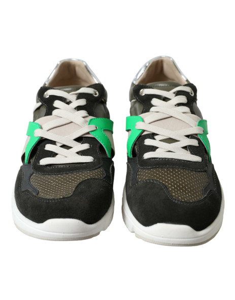 Multicolor Leather Suede Low Top Sneakers Shoes Multicolor Leather Suede Low Top Sneakers Shoes