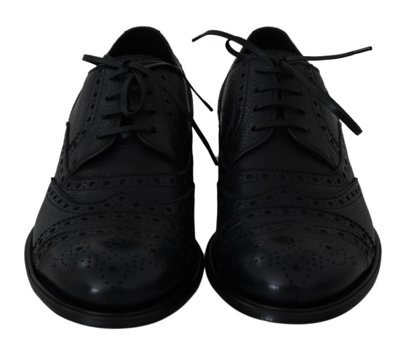 Blue Leather Wingtip Oxford Dress Shoes Blue Leather Wingtip Oxford Dress Shoes