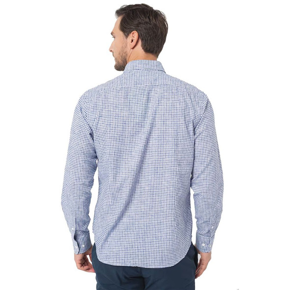 Elegant Checkered Cotton Shirt with Embroidered Logo Elegant Checkered Cotton Shirt with Embroidered Logo