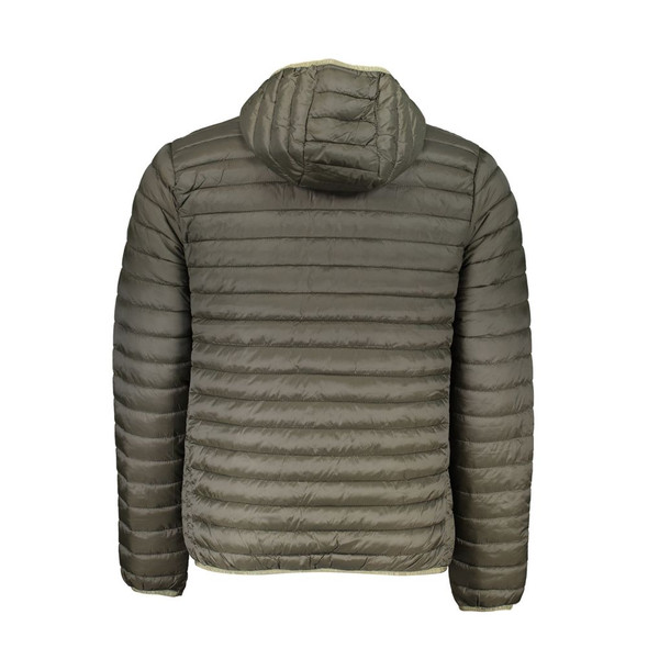 Green Polyamide Men Jacket NO-23201 Green Polyamide Men Jacket NO-23201