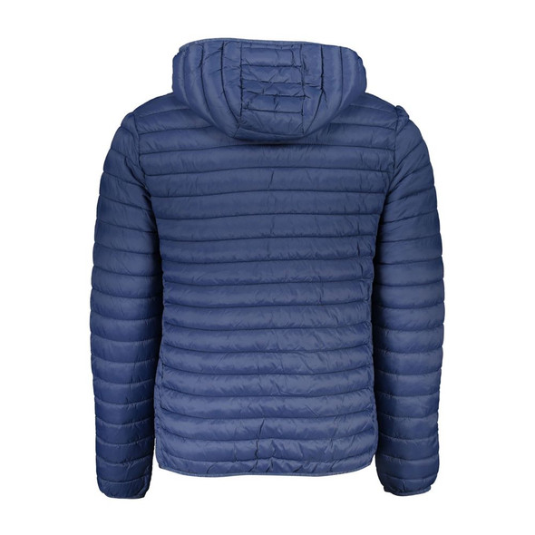 Blue Polyamide Men Jacket NO-23207 Blue Polyamide Men Jacket NO-23207