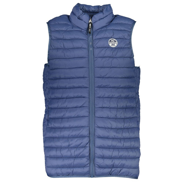 Blue Polyamide Men Jacket NO-23219 Blue Polyamide Men Jacket NO-23219