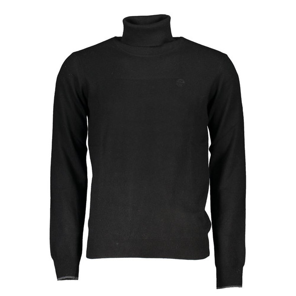 Black Polyamide Men Sweater Black Polyamide Men Sweater