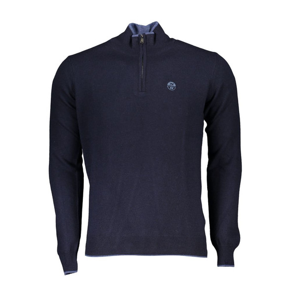 Blue Polyamide Men Sweater Blue Polyamide Men Sweater
