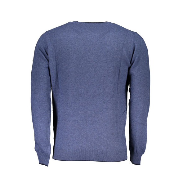 Blue Polyamide Men Sweater NO-23353 Blue Polyamide Men Sweater NO-23353