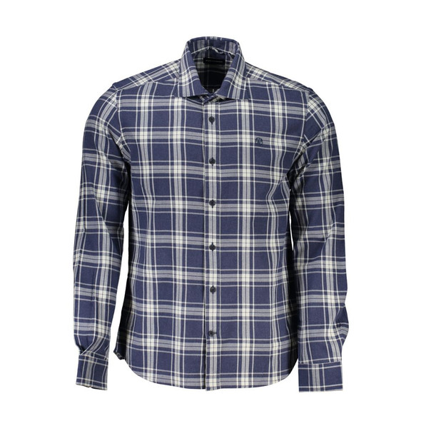 North Sails Blue Cotton Men Shirt NO-23730 North Sails Blue Cotton Men Shirt NO-23730
