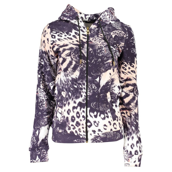 Cavalli Class Pink Cotton Women Sweater Cavalli Class Pink Cotton Women Sweater