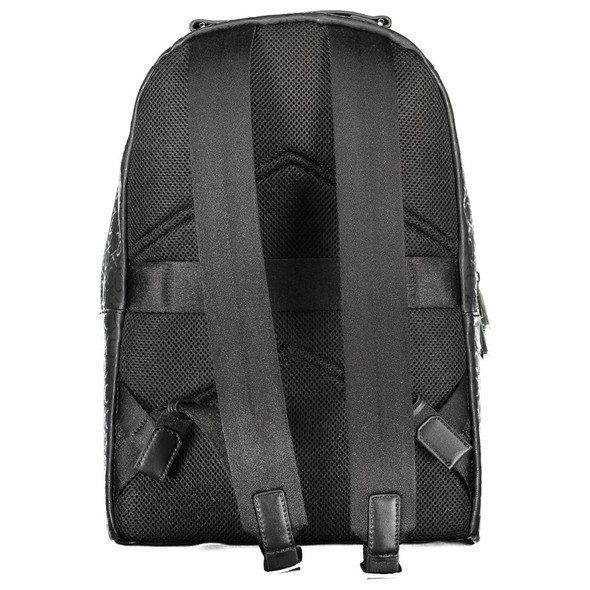 Black Polyester Men Backpack CA-14074 Black Polyester Men Backpack CA-14074