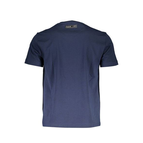 Plein Sport Blue Cotton Men T-Shirt Plein Sport Blue Cotton Men T-Shirt