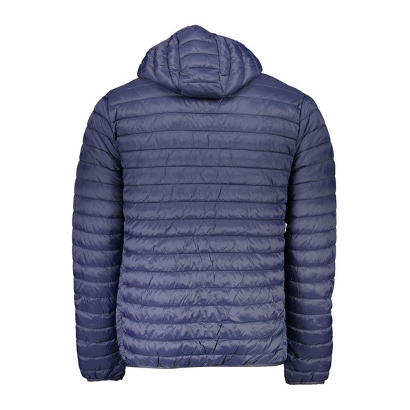 Blue Polyamide Men Jacket NO-23204 Blue Polyamide Men Jacket NO-23204