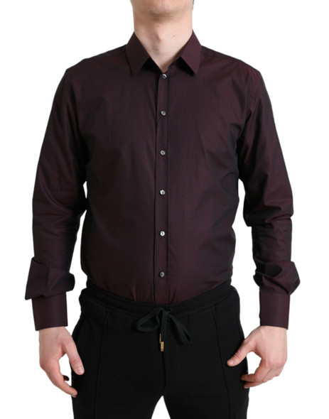 Maroon Jacquard Formal Dress MARTINI Shirt Maroon Jacquard Formal Dress MARTINI Shirt