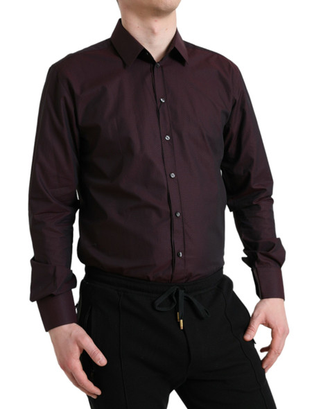 Maroon Jacquard Formal Dress MARTINI Shirt Maroon Jacquard Formal Dress MARTINI Shirt