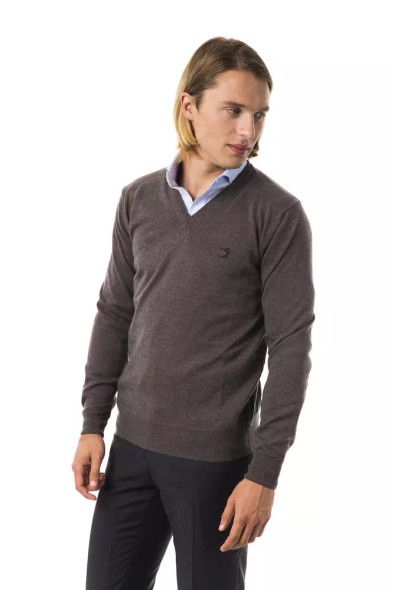 Gray Merino Wool Men Sweater Gray Merino Wool Men Sweater