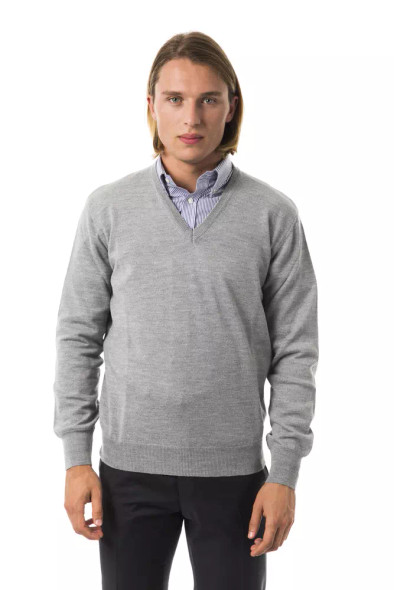 Gray Wool Men Sweater Gray Wool Men Sweater