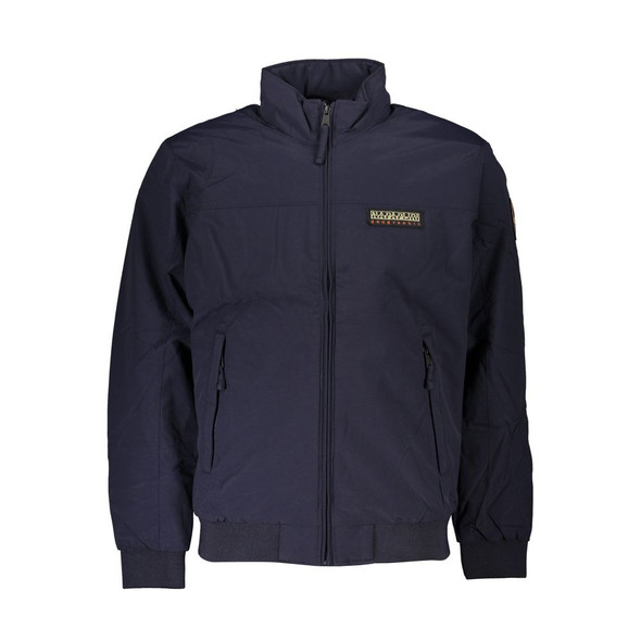 Blue Polyamide Men Jacket NA-25103 Blue Polyamide Men Jacket NA-25103