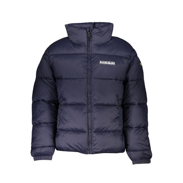 Blue Polyamide Men Jacket NA-25105 Blue Polyamide Men Jacket NA-25105