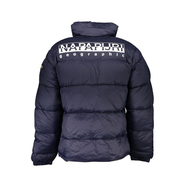 Blue Polyamide Men Jacket NA-25105 Blue Polyamide Men Jacket NA-25105