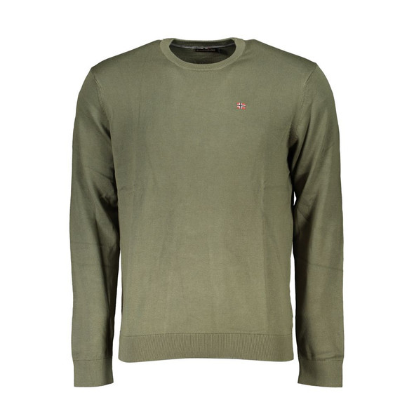 Green Cotton Men Sweater NA-25266 Green Cotton Men Sweater NA-25266