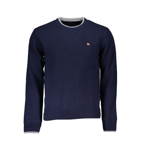 Blue Fabric Men Sweater NA-25317 Blue Fabric Men Sweater NA-25317