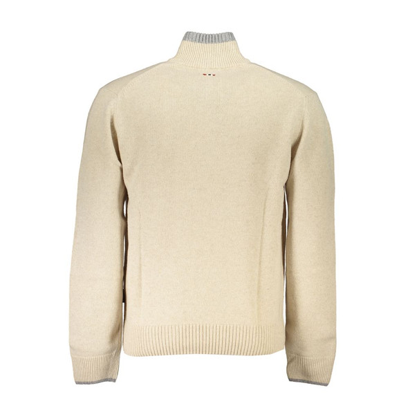 Beige Fabric Men Sweater Beige Fabric Men Sweater