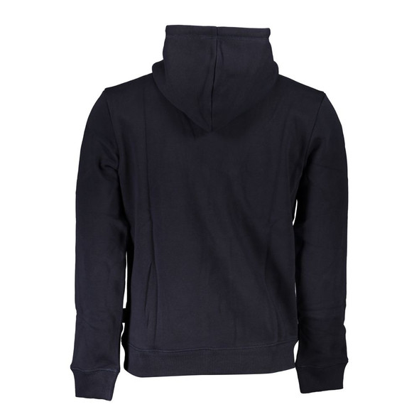 Napapijri Blue Cotton Men Sweater NA-25320 Napapijri Blue Cotton Men Sweater NA-25320