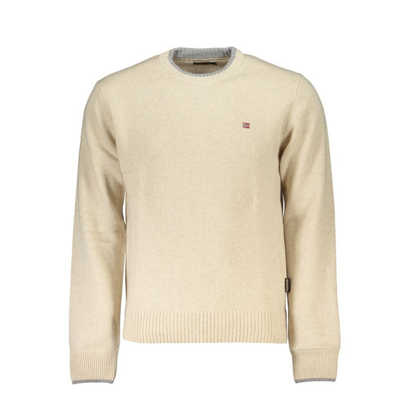 Beige Fabric Men Sweater NA-25324 Beige Fabric Men Sweater NA-25324
